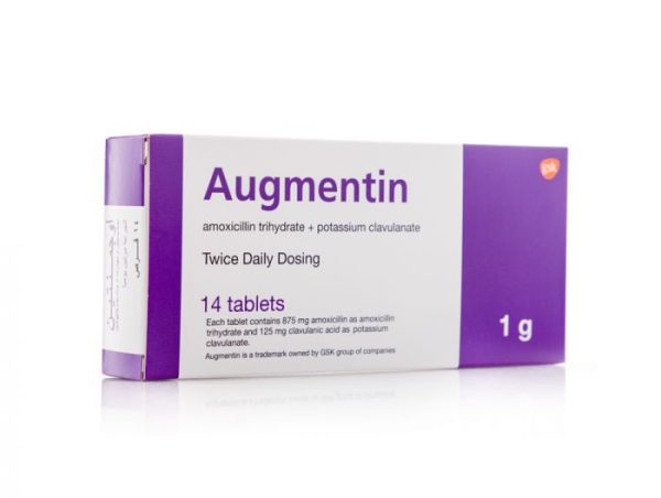 Augmentin (Amoxicillin/Clavulanic Acid) 1G Tabs x14